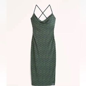 Abercrombie & Fitch Cowl Neck Slip Midi Dress Size XL Tall